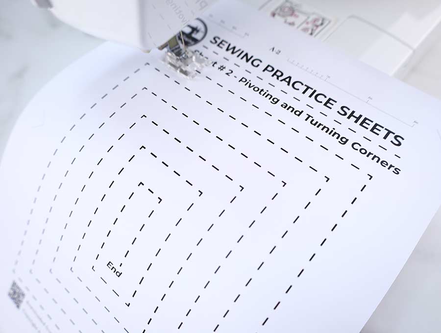 Printable Sewing Practice Sheets For Beginners {Free PDF}