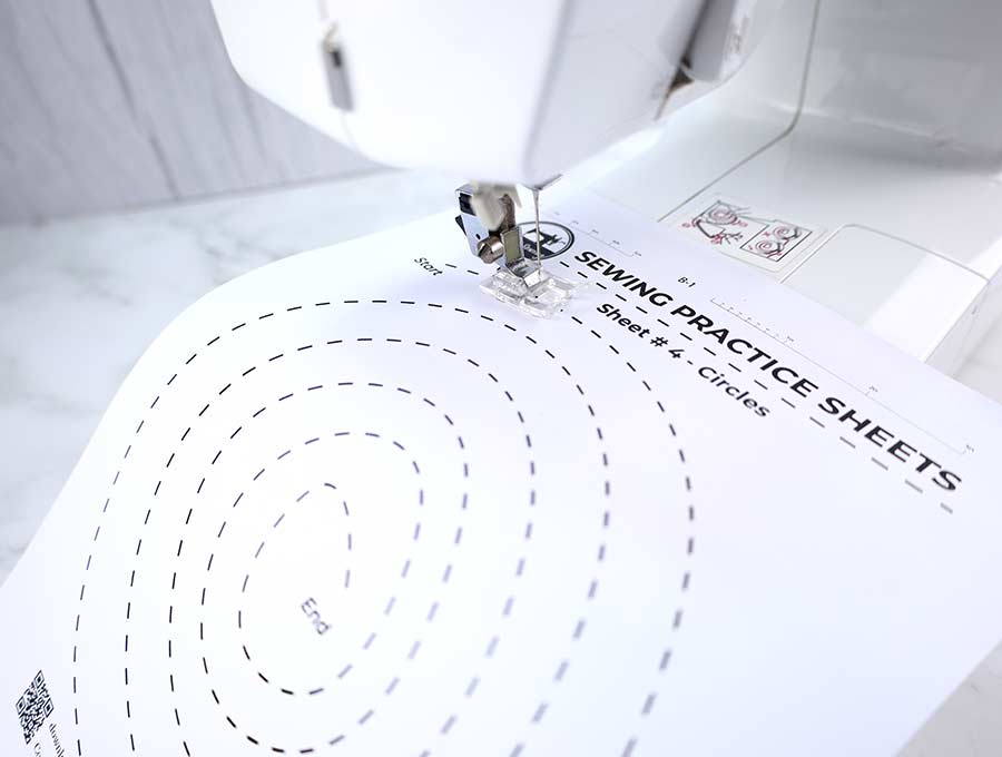 sewing practice sheets #4 - circles