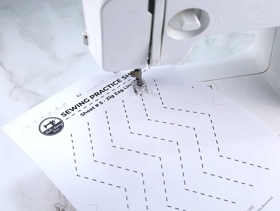 Printable Sewing Practice Sheets To Perfect Your Stitches ⋆ Hello Sewing