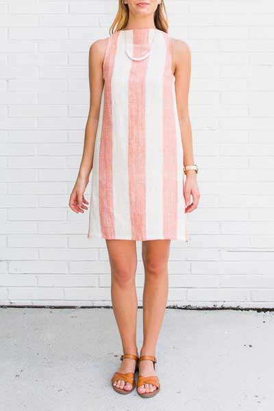 Simple summer shift dress from an existing dress