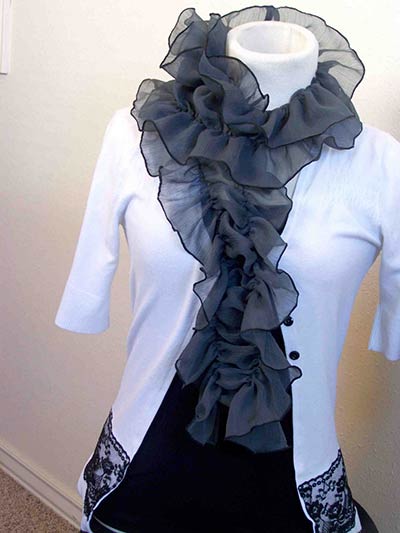 shirred scarf pattern