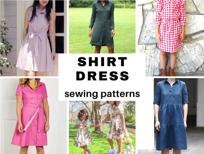 free shirt dress patterns to sew up
