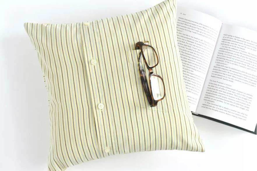 throw pillow out of a shirt