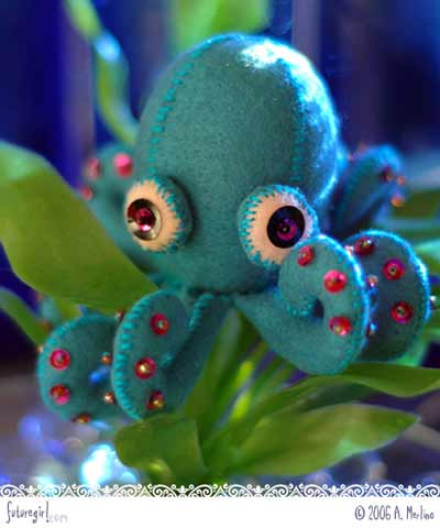 Felt octopus plushie