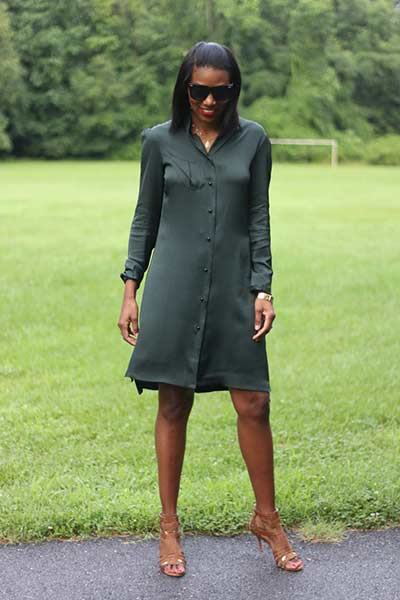 long sleeve shirt dress