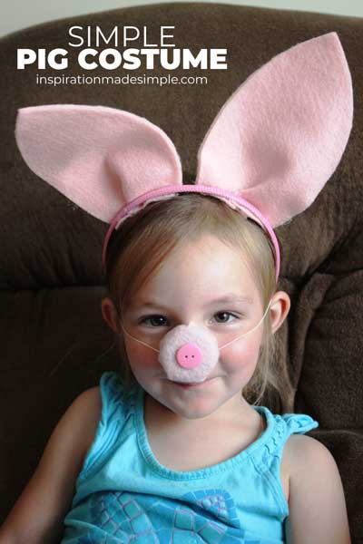 Simple Piglet costume child