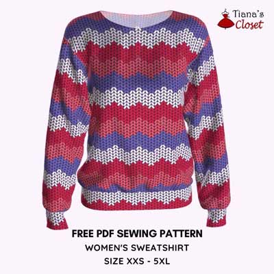 Simple Woman’s sweatshirt pattern