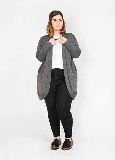 slouchy cardi