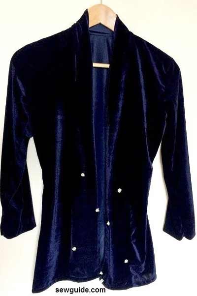 Slouchy velvet blazer