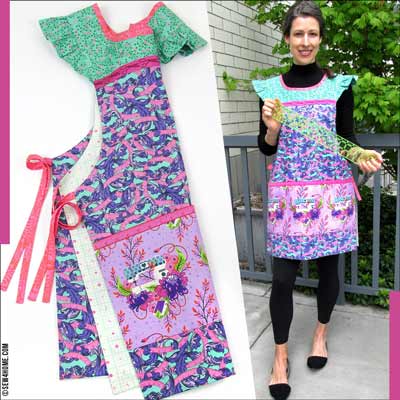 Smock Style Cobbler's Apron FREE Sewing Pattern and Tutorial