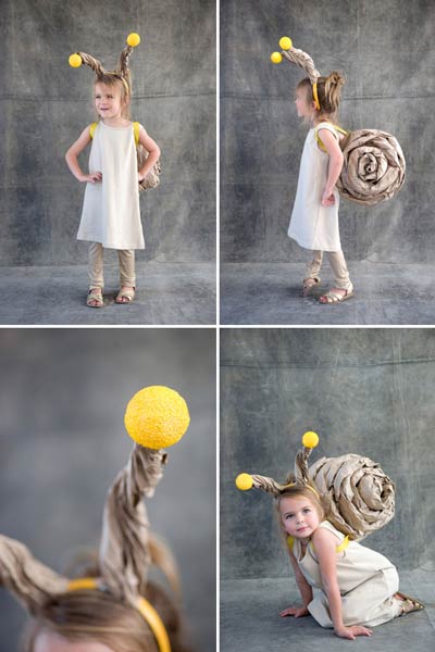 super easy diy - snail costume for kids