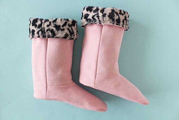 slipper boots pattern