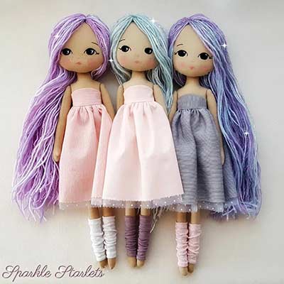 Free cloth shop doll pattern