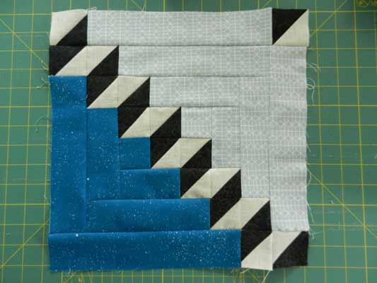 Staircase quilt block