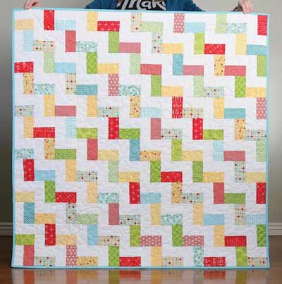 Staircase baby quilt pattern