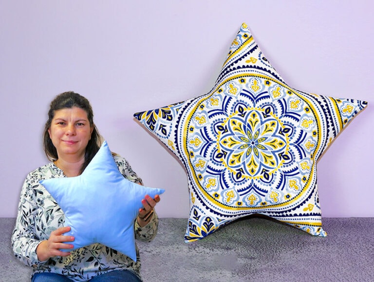 DIY Star Pillow // How to Sew a Star Shaped Pillow