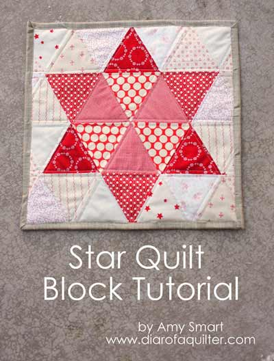 Triangle star quilt block
