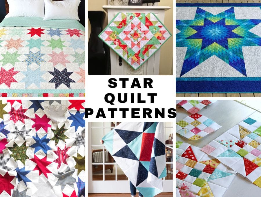 19+ Free Star Quilt Patterns And Star Blocks ⋆ Hello Sewing