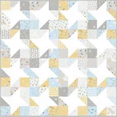 Starry Charms – Lap Quilt Pattern using Charm packs