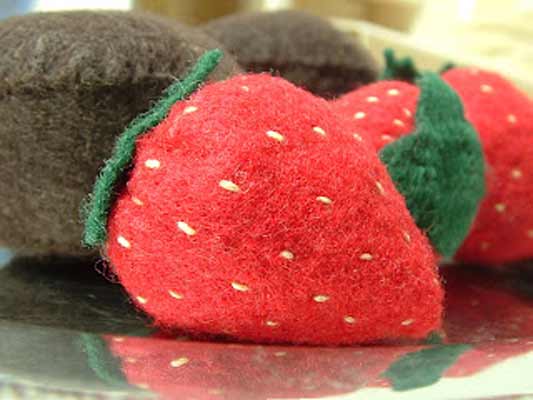 Felt Strawberries