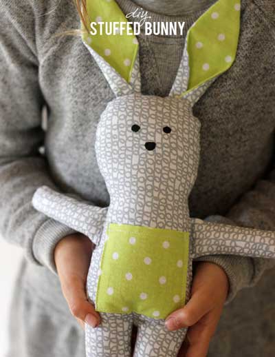 Darling stuffed bunny pattern