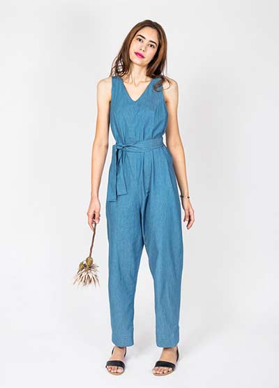 Monique Jumpsuit Dress Sewing Pattern (PDF)