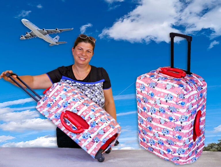 DIY Suitcase Cover // Easy Luggage Cover Sewing Pattern and Tutorial [in ANY size]