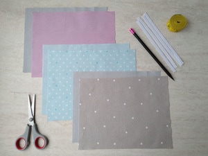 materials and supplies for the surgical face mask pattern