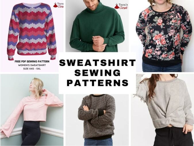 20+ Free Sweatshirt Sewing Patterns ⋆ Hello Sewing