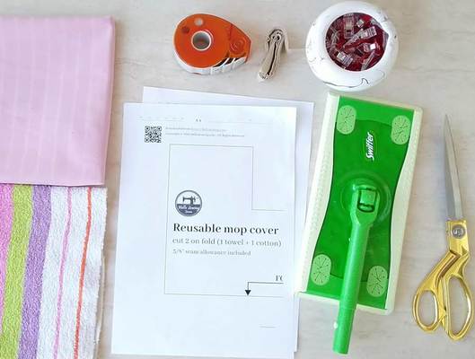 DIY Reusable Swiffer Mop Pads (Wet Or Dry) | How To Make Swiffer Pads ⋆ ...