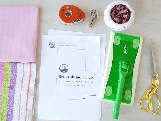 DIY Reusable Swiffer Mop Pads (Wet Or Dry) | How To Make Swiffer Pads ⋆