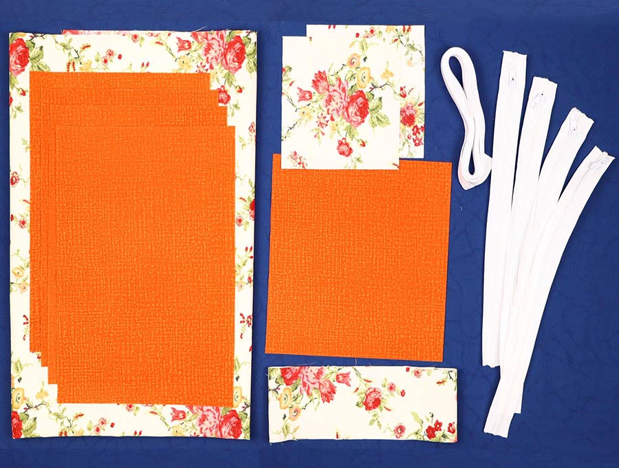 diy tablecloth picnic bag supplies and fabrics