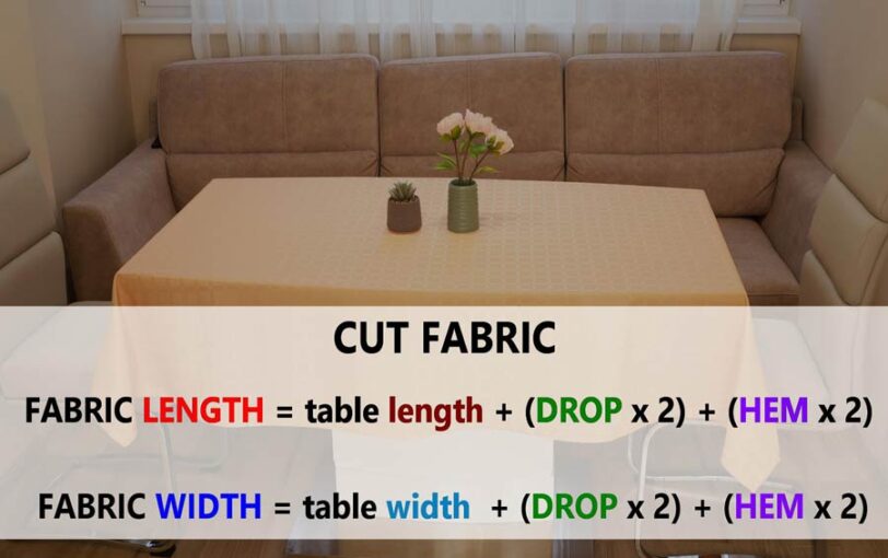 How To Make A Tablecloth To Fit ANY Table Shape Or Size ⋆ Hello Sewing