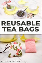 How To Make DIY Reusable Tea Bags (VIDEO) ⋆ Hello Sewing