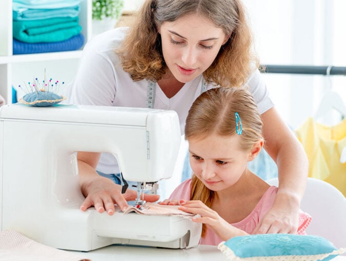 teaching kids to sew - sewing with kids