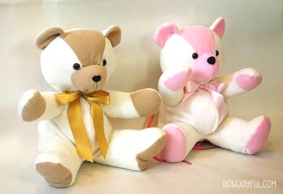 free stuffed teddy bear sewing pattern