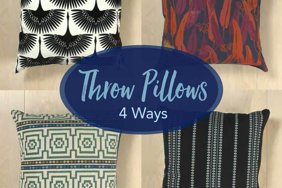 4 ways to make throw pillows