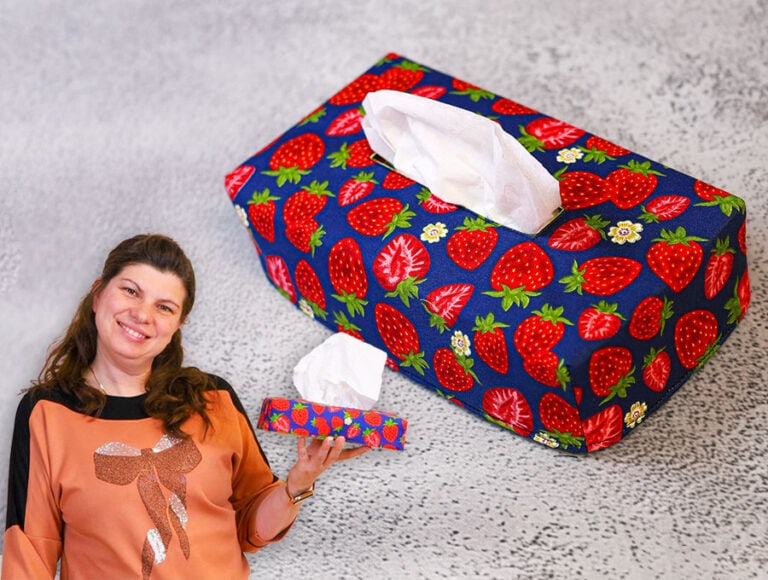 DIY Tissue Box Cover // 5 Rectangle and Square Tussue Box Sewing Patterns