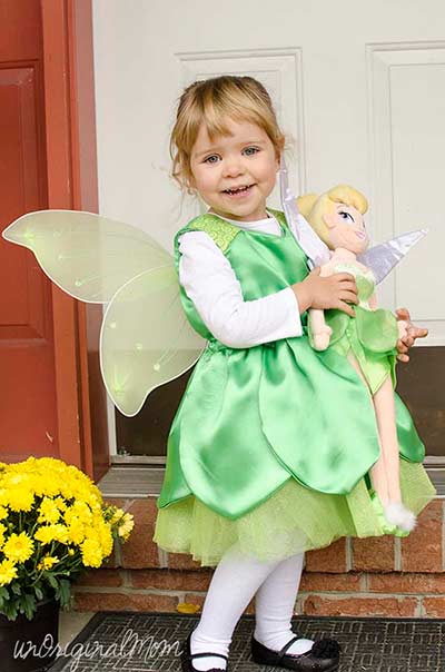DIY Toddler Tinkerbell fairy costume