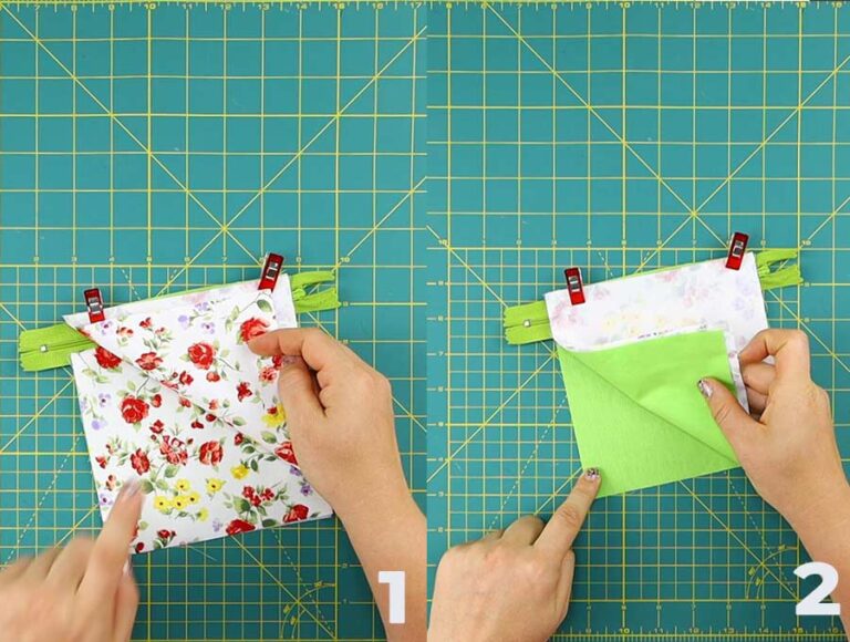 DIY Triangle Coin Purse Pattern With NO Exposed Seams ⋆ Hello Sewing