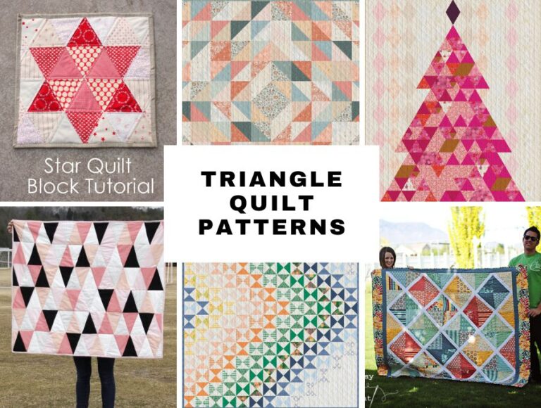Triangle quilt patterns