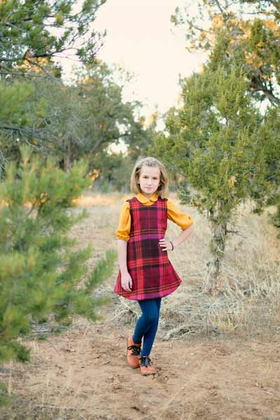 Shirt style dress for girls