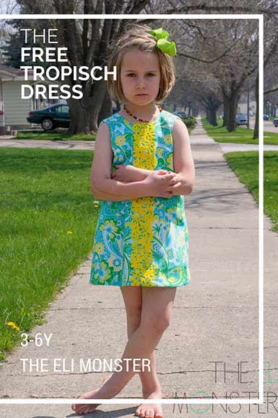 tropish kids summer dress pattern