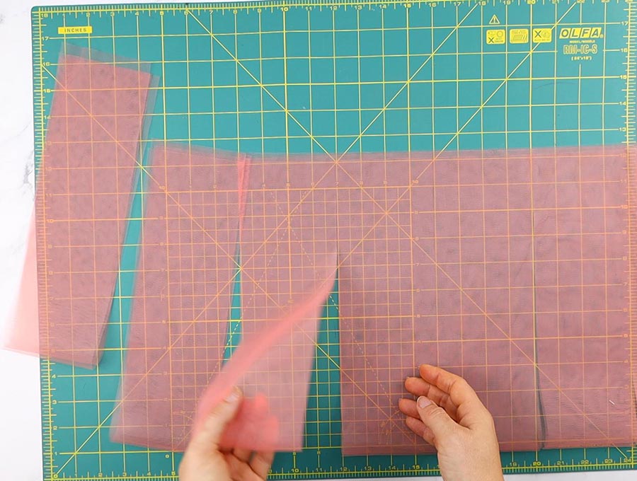 making a tutu - cutting strips