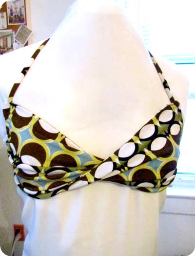 twist and tie bikini top pattern