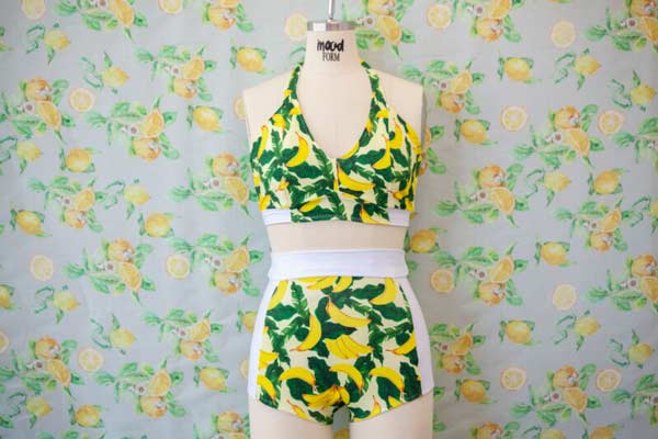 two piece high waisted swimsuit pattern for women