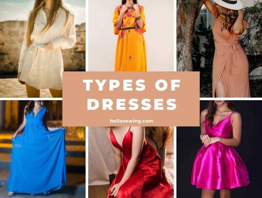 40+ Types Of Dresses – Ultimate Guide To Dress Styles ⋆ Hello Sewing