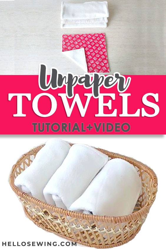 Unpaper towels DIY (video tutorial)