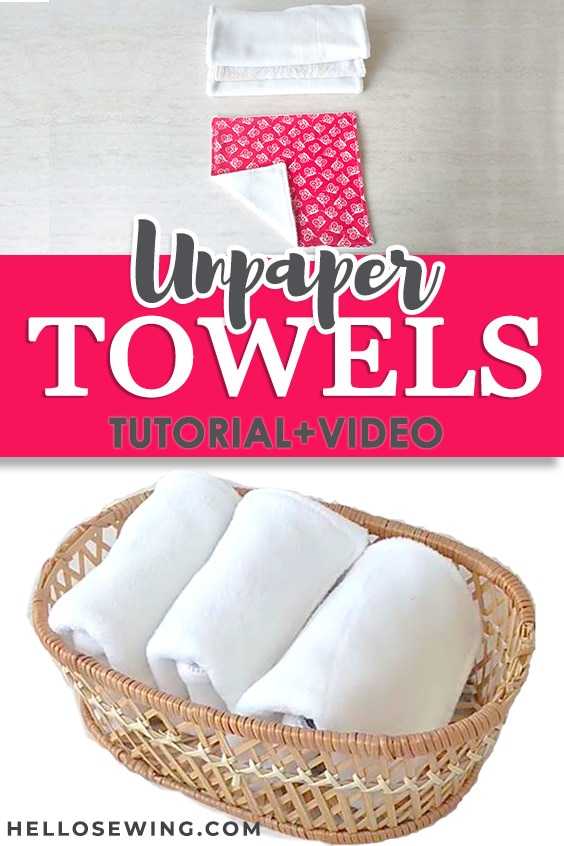 Unpaper Towels DIY - How To Make Reusable Kitchen Roll ⋆ A Rose