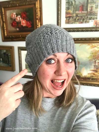 upcycled sweater hat